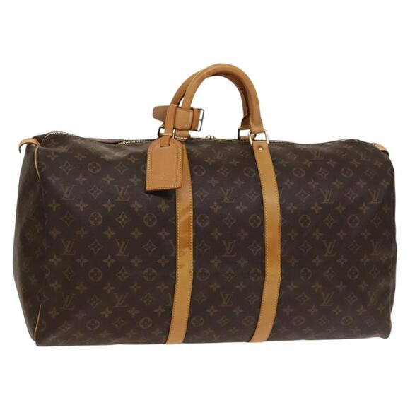 LOUIS VUITTON Monogram Keepall 55 Boston Bag M41424 - Picture 1 of 16